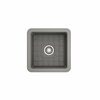 Bocchi 18 in W x 18 in L x 8 in H, Fireclay, Fireclay Kitchen Sink 1359-006-0120